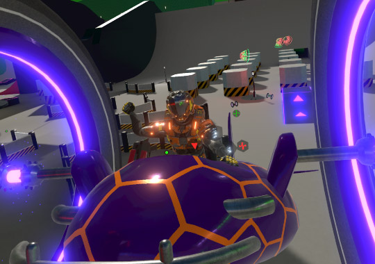 Hyperwheel Overdrive Purple Car Screenshot